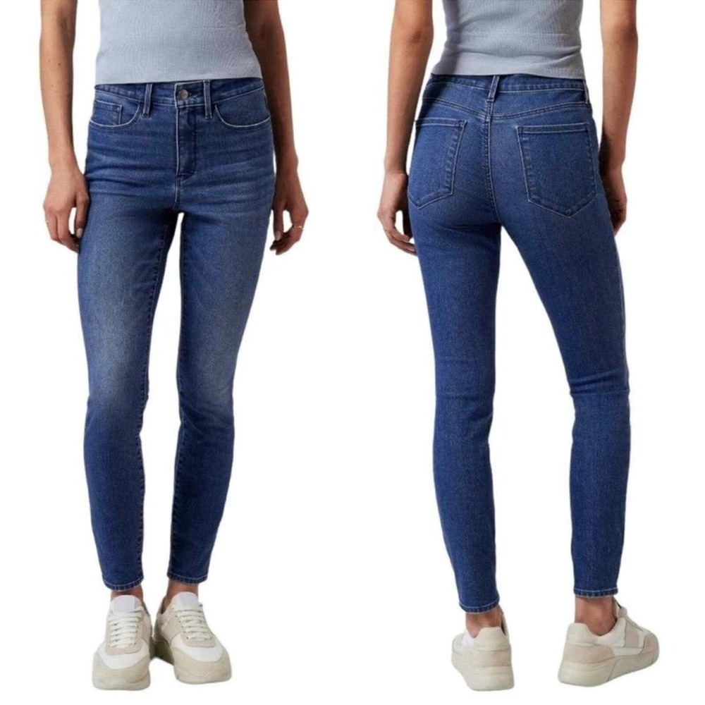 Athleta Sculpttek Ultra Skinny Ankle Jeans True Blue Size 12 RN 54023